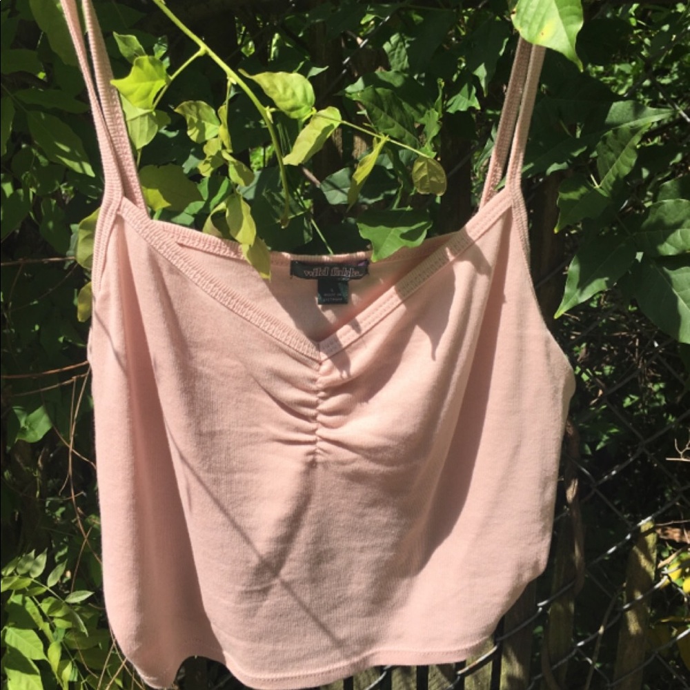 wild fable blush pink crop top size L